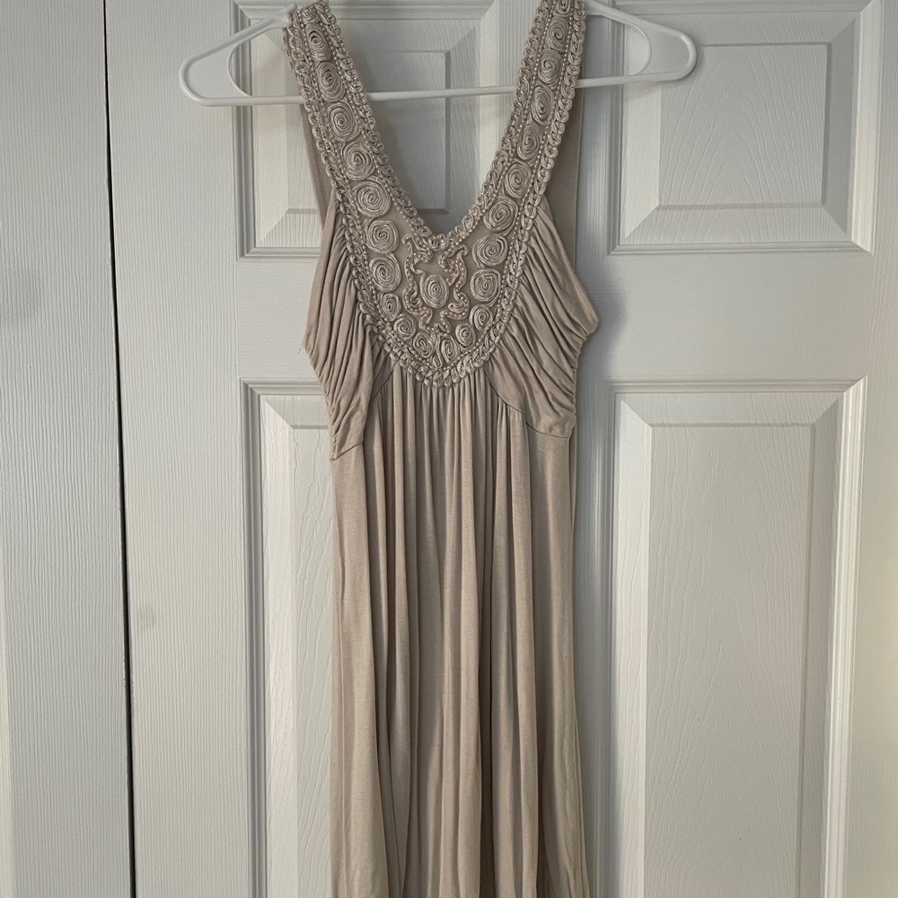 Champagne Colored Sequence Dress